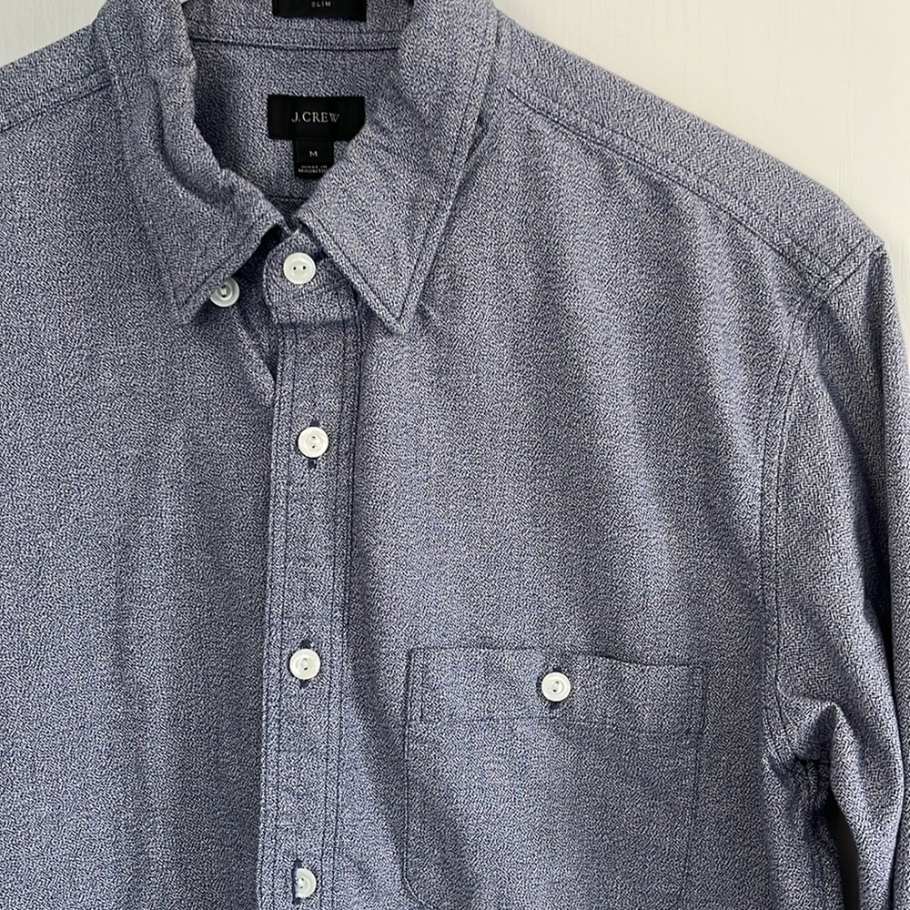 J. Crew Blue Casual Button Down Shirt